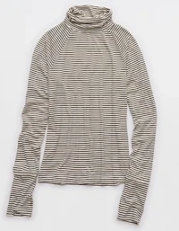 OFFLINE By Aerie Thumbs Up Long Sleeve Turtleneck Shirt