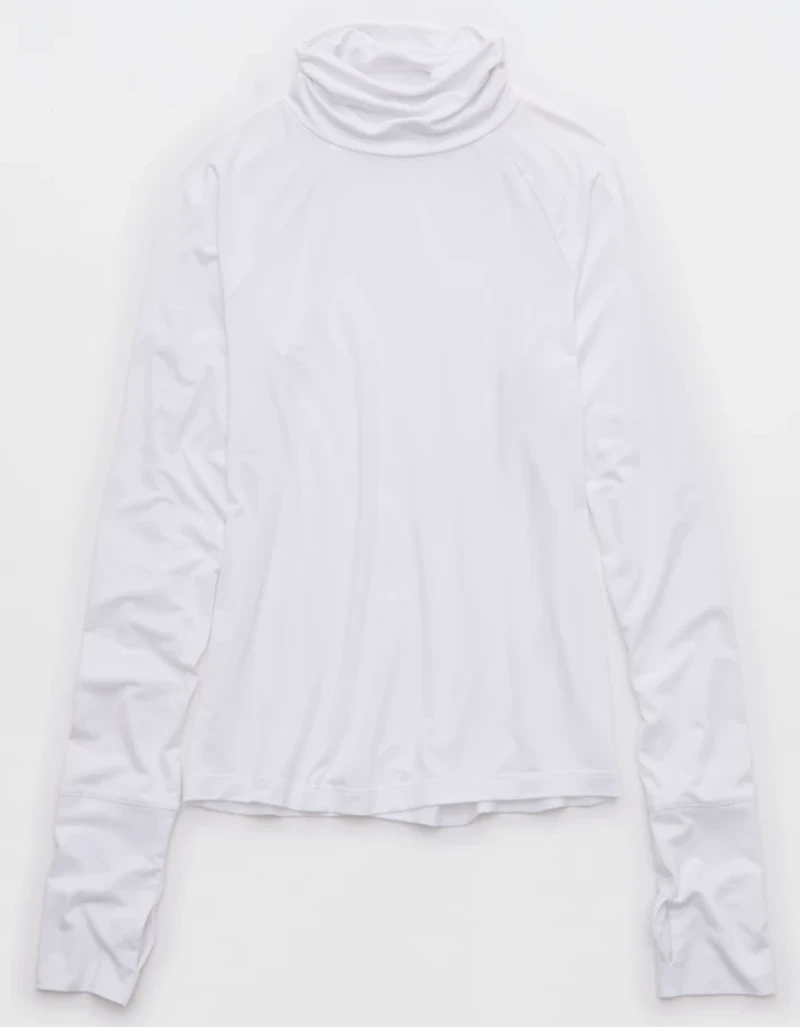 OFFLINE By Aerie Thumbs Up Long Sleeve Turtleneck Shirt