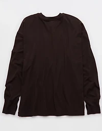OFFLINE By Aerie Let's Stretch Long Sleeve Boyfriend T-Shirt