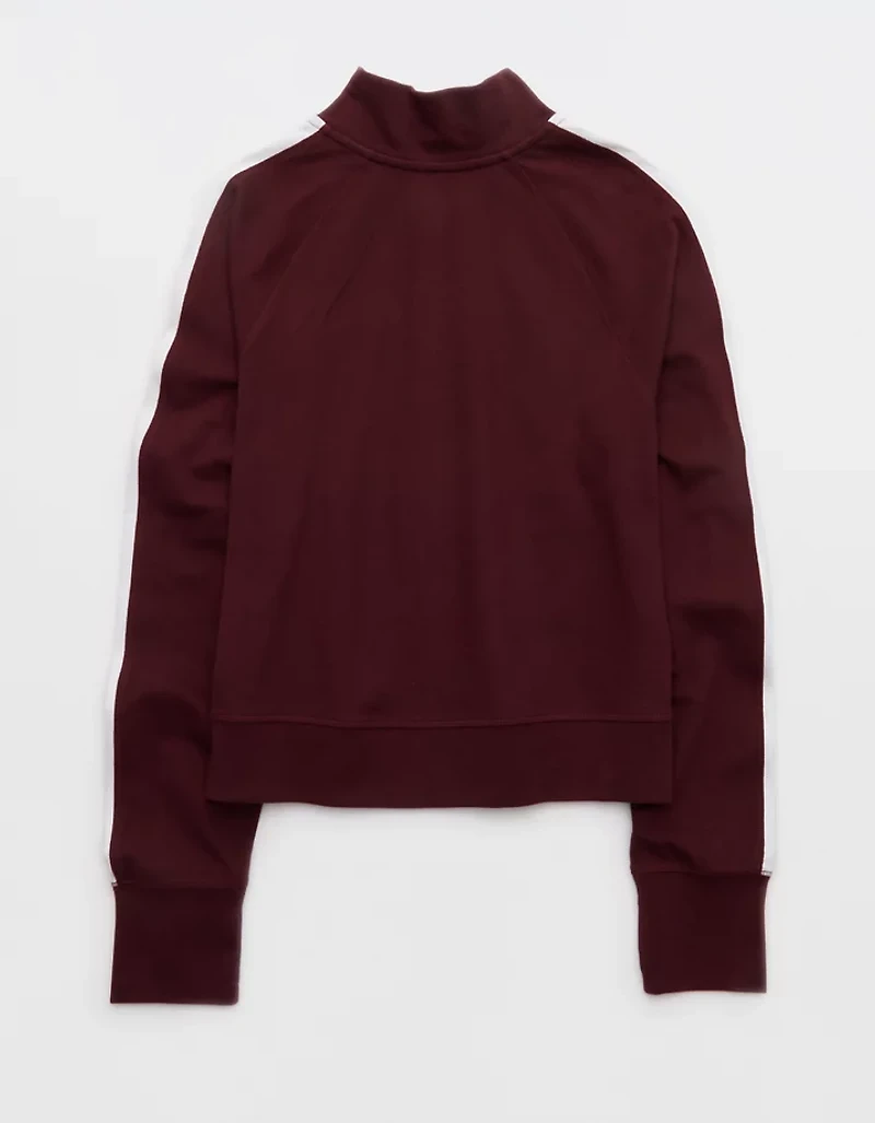 OFFLINE By Aerie Pique Long Sleeve Full Zip