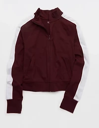 OFFLINE By Aerie Pique Long Sleeve Full Zip