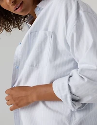 OFFLINE By Aerie Oxford Oversized Long Sleeve Button Up Shirt