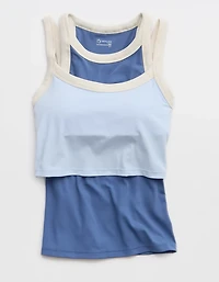 OFFLINE By Aerie Real Me Ringer High Neck Tank Top