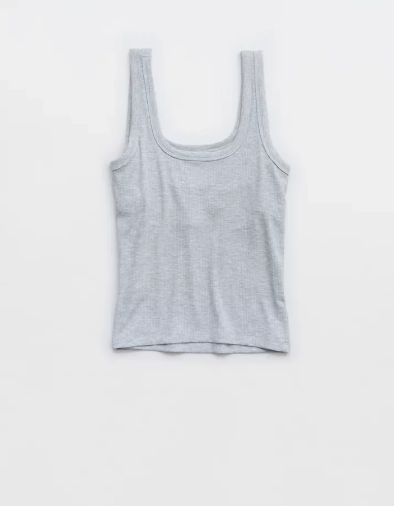 OFFLINE By Aerie Thumbs Up Square Neck Tank Top