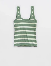 OFFLINE By Aerie Thumbs Up Square Neck Tank Top