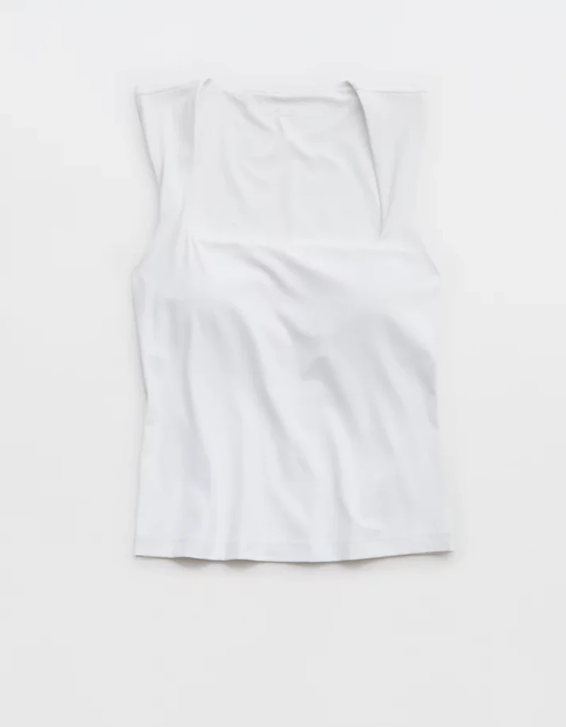 OFFLINE By Aerie Real Me Low Key Square Neck Tank Top