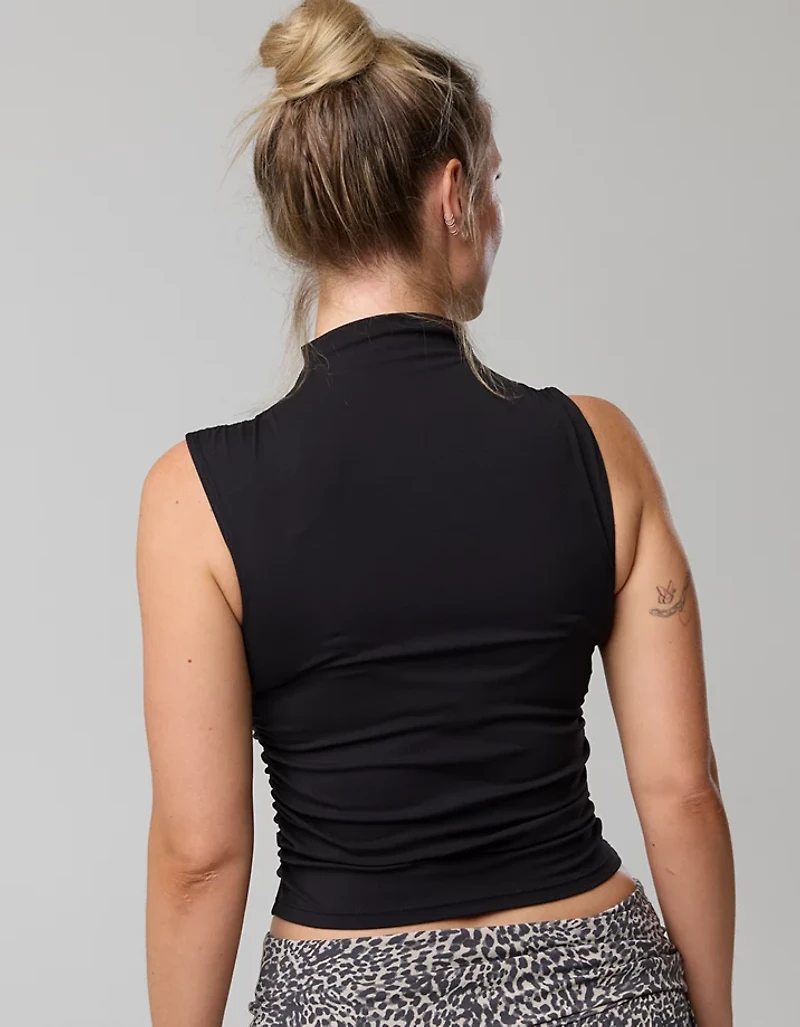 OFFLINE By Aerie Real Me XTRA Mock Neck Tank Top