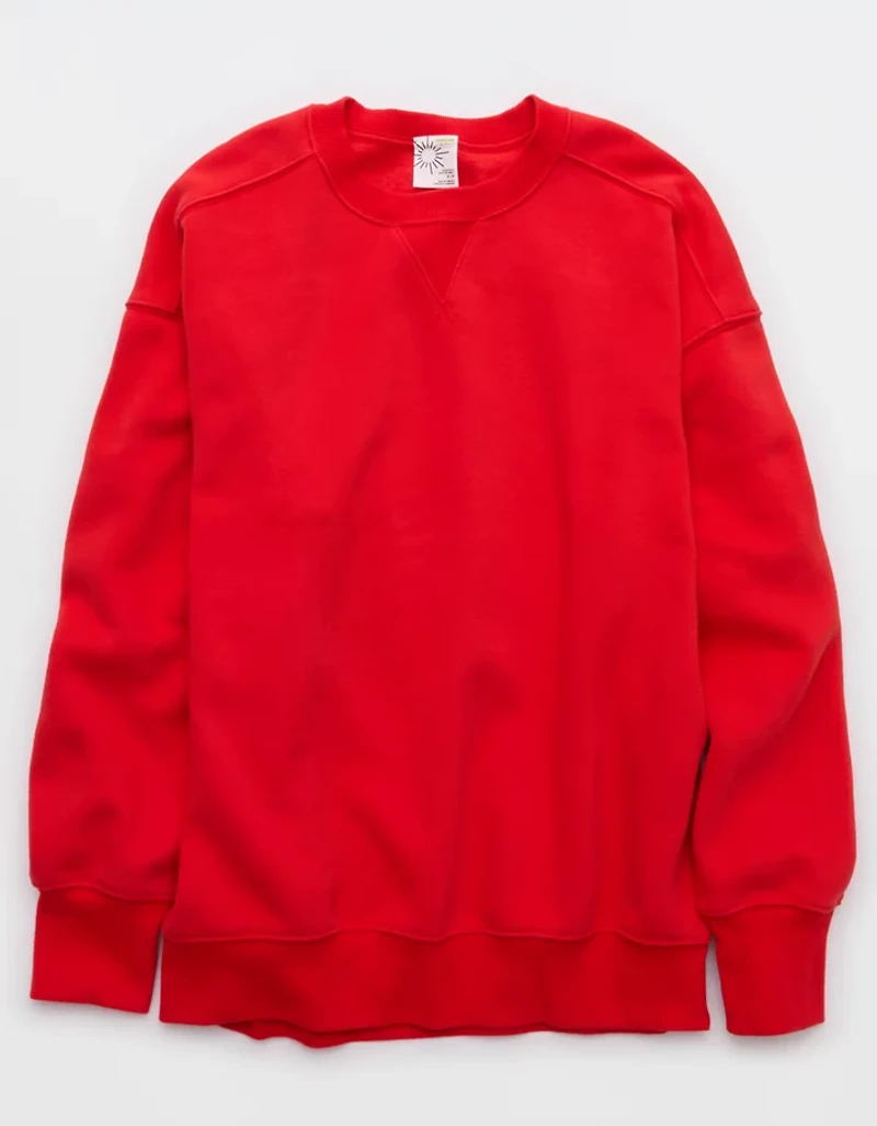 OFFLINE By Aerie Cloud Fleece Oversized Crewneck Sweatshirt