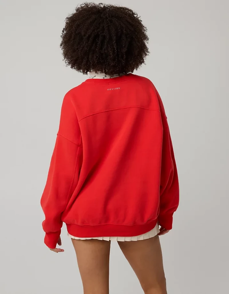 OFFLINE By Aerie Cloud Fleece Oversized Crewneck Sweatshirt