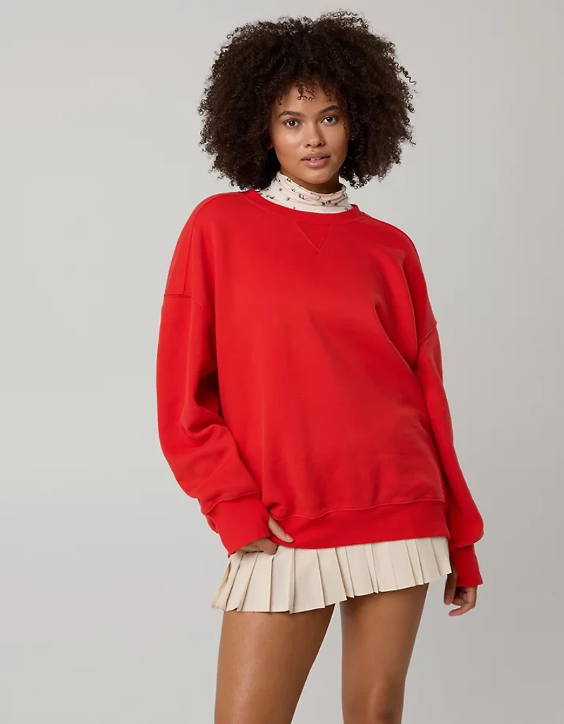OFFLINE By Aerie Cloud Fleece Oversized Crewneck Sweatshirt