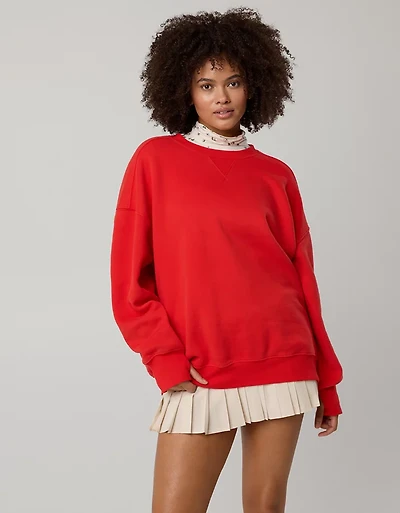 OFFLINE By Aerie Cloud Fleece Oversized Crewneck Sweatshirt