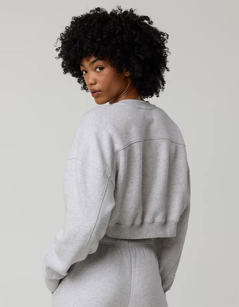 OFFLINE By Aerie Cloud Fleece Cropped Crewneck Sweatshirt
