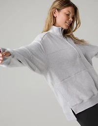 OFFLINE By Aerie Cloud Fleece Quarter Zip Sweatshirt