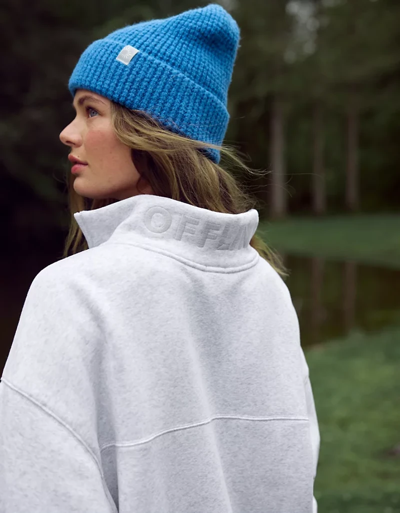 OFFLINE By Aerie Cloud Fleece Quarter Zip Sweatshirt