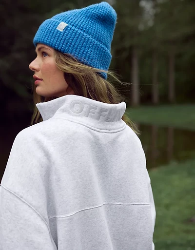 OFFLINE By Aerie Cloud Fleece Quarter Zip Sweatshirt