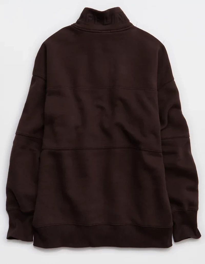 OFFLINE By Aerie Cloud Fleece Quarter Zip Sweatshirt