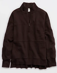 OFFLINE By Aerie Cloud Fleece Quarter Zip Sweatshirt