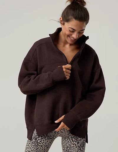 OFFLINE By Aerie Cloud Fleece Quarter Zip Sweatshirt