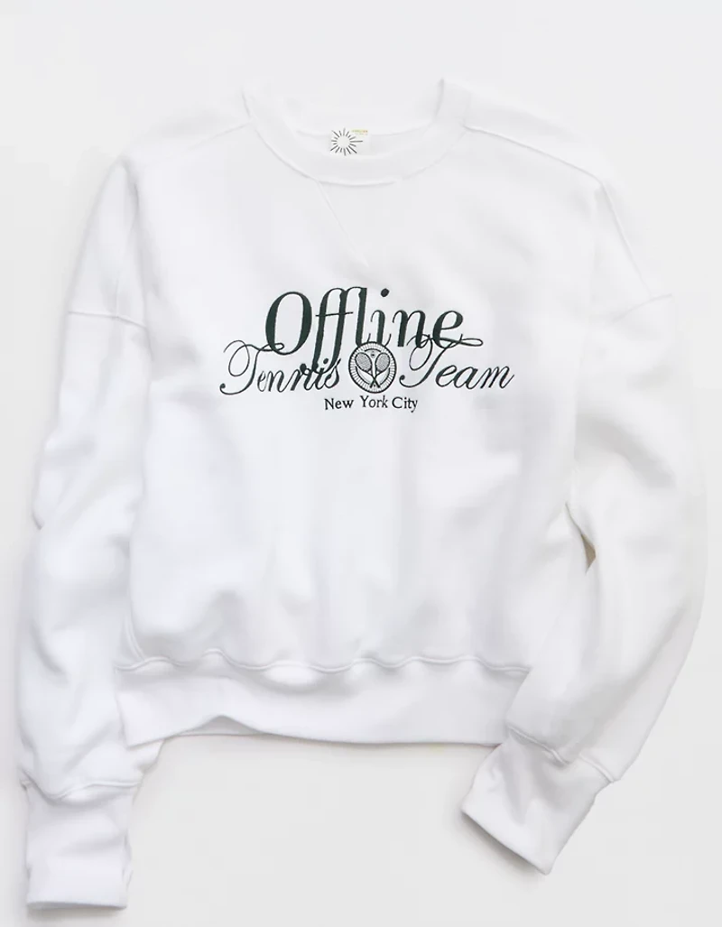 OFFLINE By Aerie Cloud Fleece Classic Crewneck