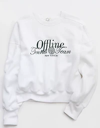 OFFLINE By Aerie Cloud Fleece Classic Crewneck