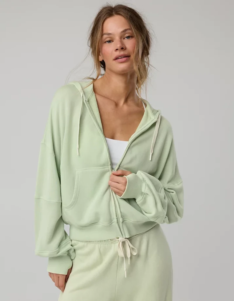 OFFLINE By Aerie Keep It 100 Terry Full Zip