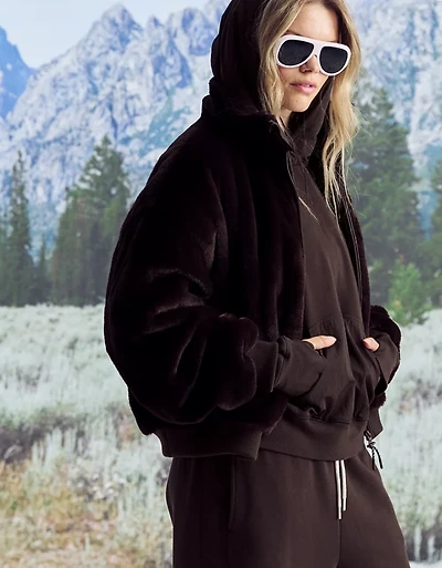 OFFLINE By Aerie Cloud Fleece Nylon Hoodie