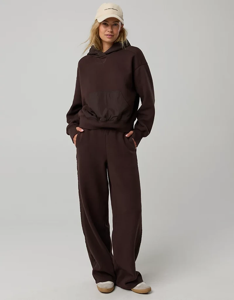 OFFLINE By Aerie Cloud Fleece Nylon Hoodie