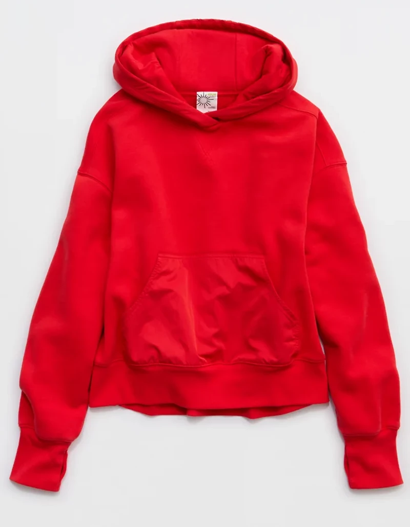 OFFLINE By Aerie Cloud Fleece Nylon Hoodie
