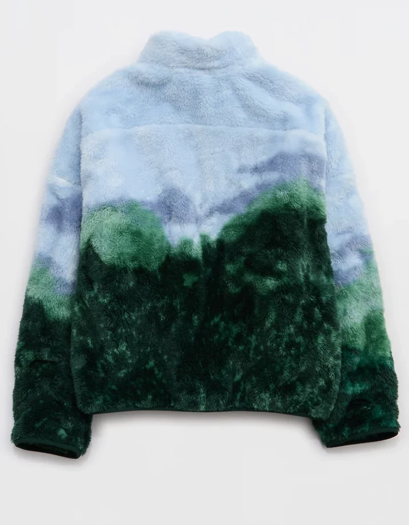 OFFLINE By Aerie Sherpa Quarter Zip Jacket