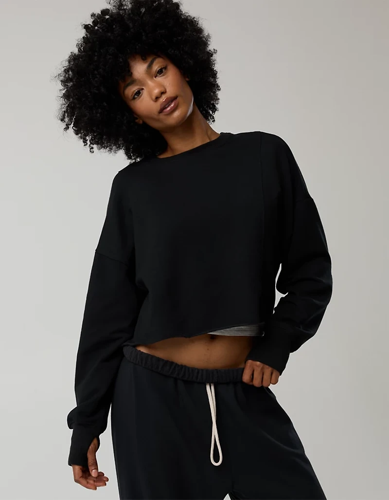 OFFLINE By Aerie OTT Seamed Crewneck Sweatshirt