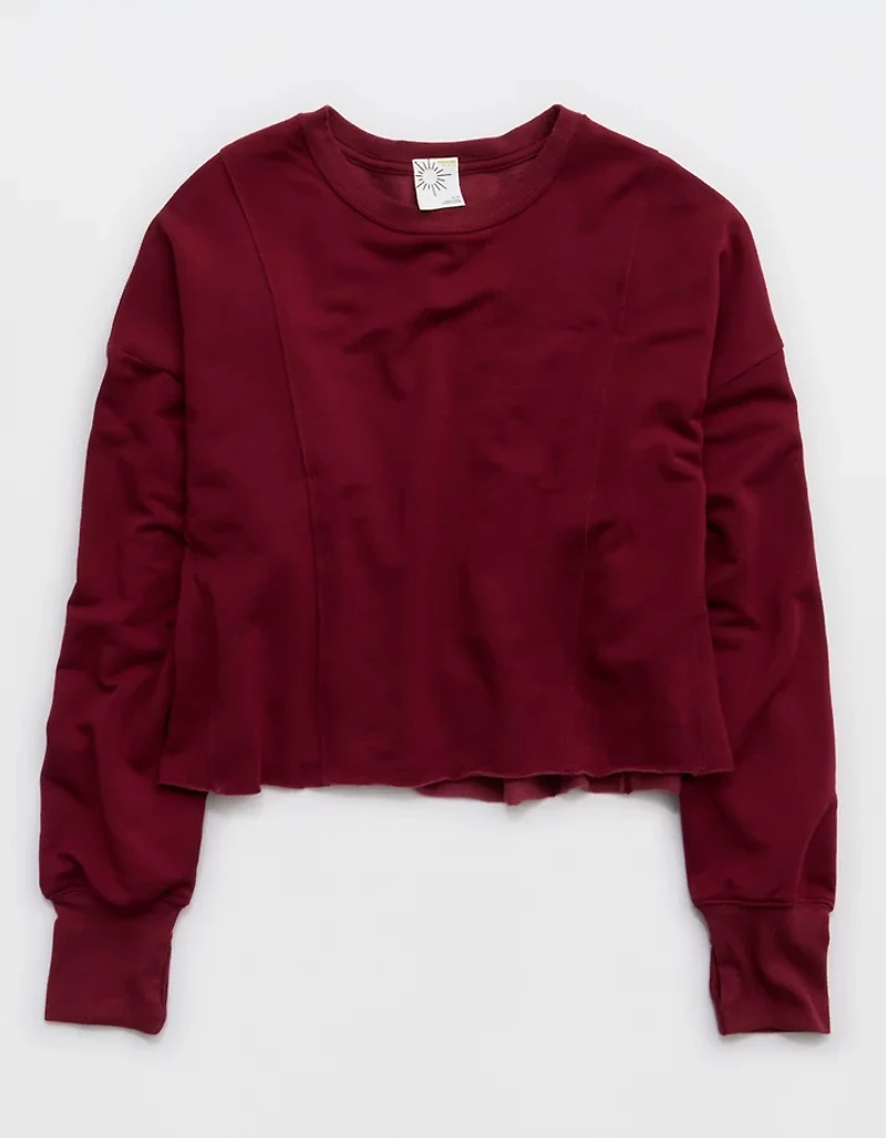 OFFLINE By Aerie OTT Seamed Crewneck Sweatshirt