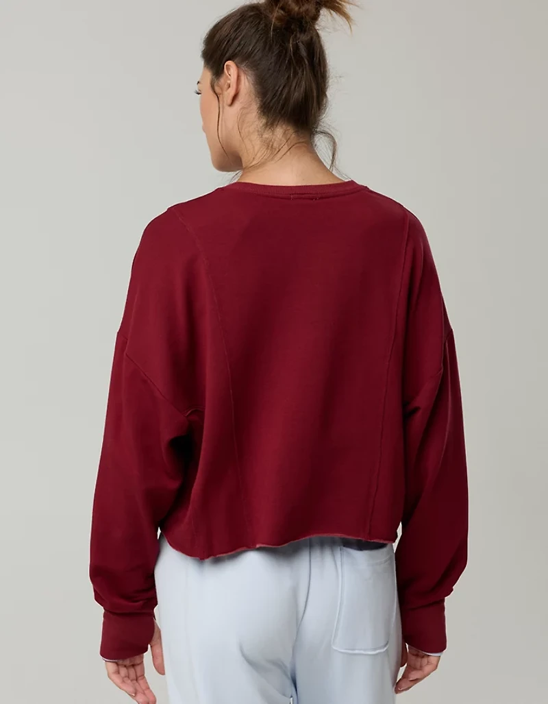 OFFLINE By Aerie OTT Seamed Crewneck Sweatshirt