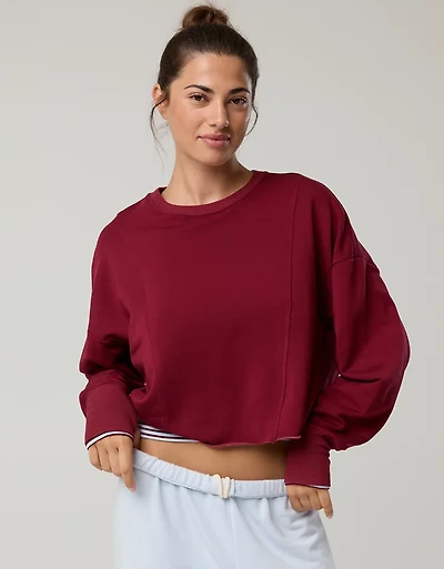 OFFLINE By Aerie OTT Seamed Crewneck Sweatshirt