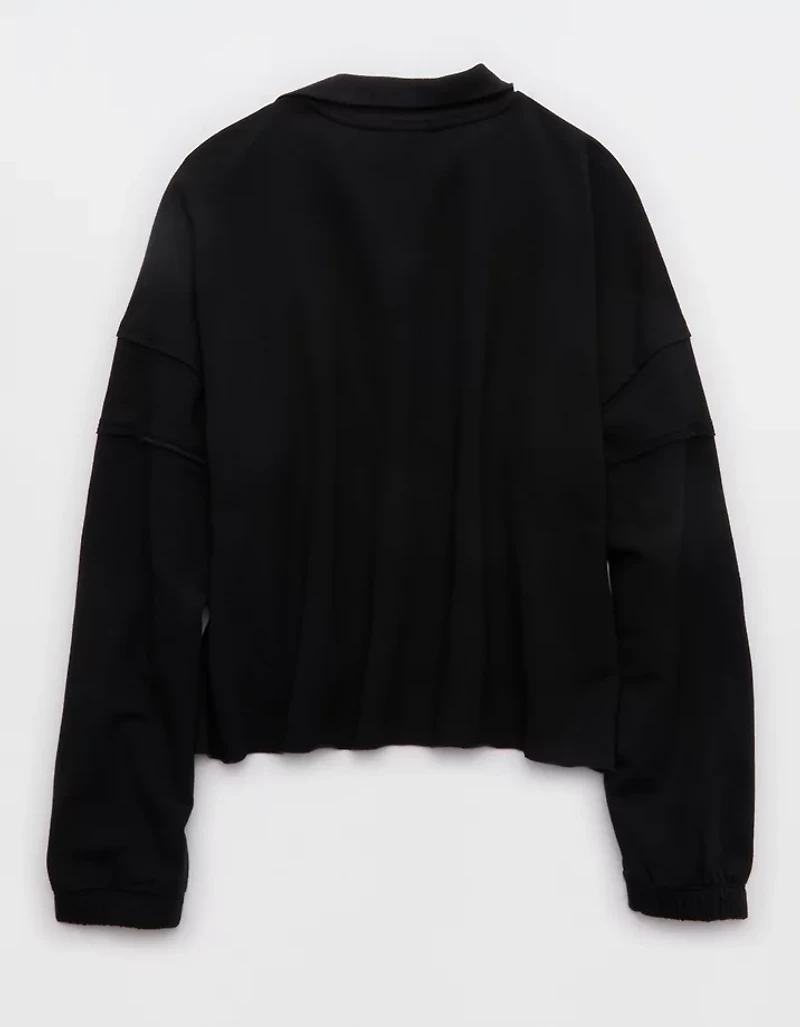 OFFLINE By Aerie OTT Seamed Quarter Zip Sweatshirt