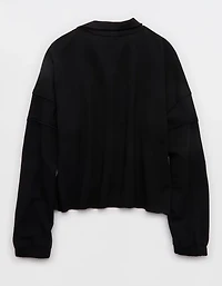 OFFLINE By Aerie OTT Seamed Quarter Zip Sweatshirt