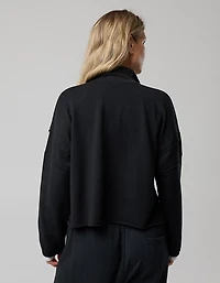OFFLINE By Aerie OTT Seamed Quarter Zip Sweatshirt