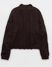 OFFLINE By Aerie OTT Seamed Quarter Zip Sweatshirt