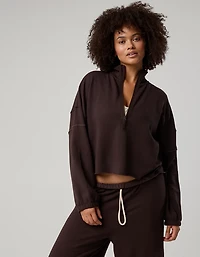 OFFLINE By Aerie OTT Seamed Quarter Zip Sweatshirt
