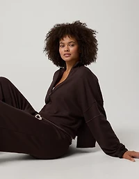 OFFLINE By Aerie OTT Seamed Quarter Zip Sweatshirt
