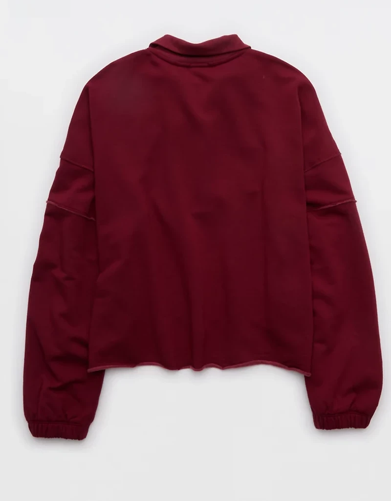 OFFLINE By Aerie OTT Seamed Quarter Zip Sweatshirt