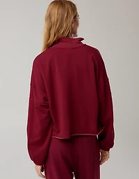OFFLINE By Aerie OTT Seamed Quarter Zip Sweatshirt
