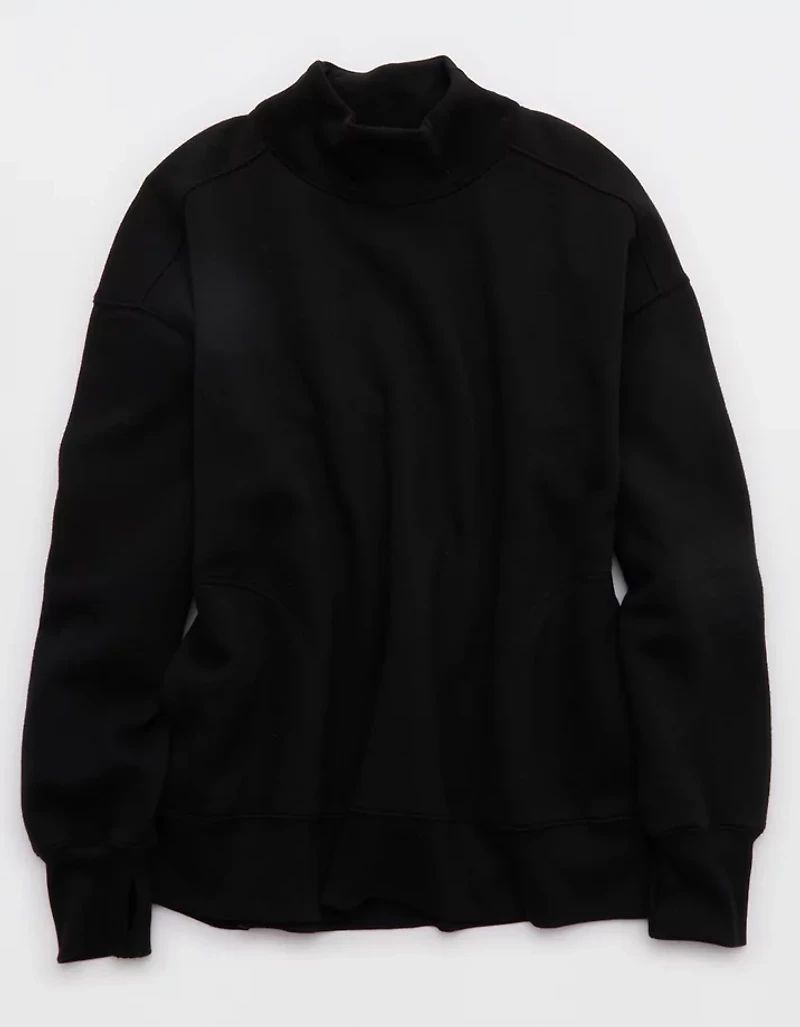 OFFLINE By Aerie Cloud Fleece Oversized Mockneck Sweatshirt