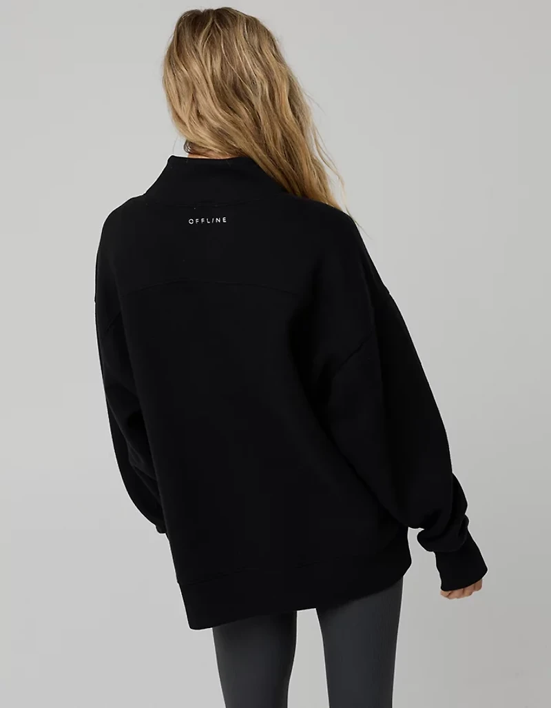 OFFLINE By Aerie Cloud Fleece Oversized Mockneck Sweatshirt