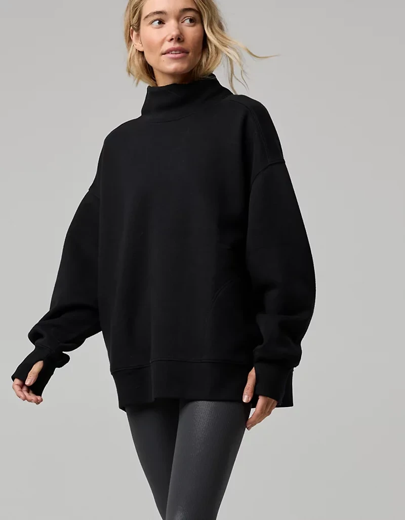 OFFLINE By Aerie Cloud Fleece Oversized Mockneck Sweatshirt