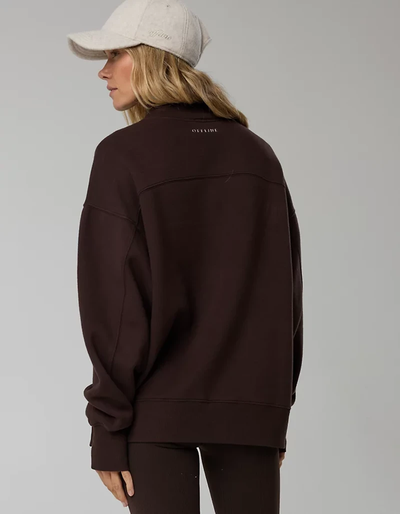 OFFLINE By Aerie Cloud Fleece Oversized Mockneck Sweatshirt