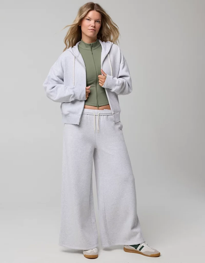 OFFLINE By Aerie Cloud Fleece Classic Full Zip Sweatshirt