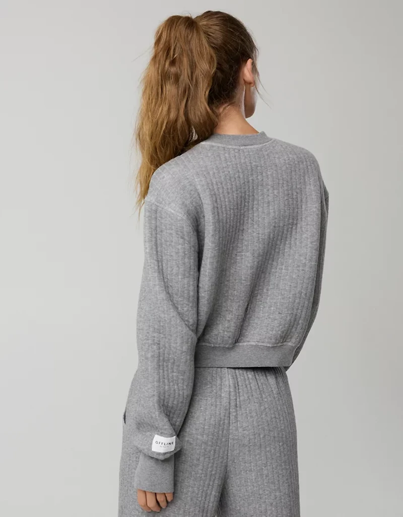 OFFLINE By Aerie Coffee Run Crewneck