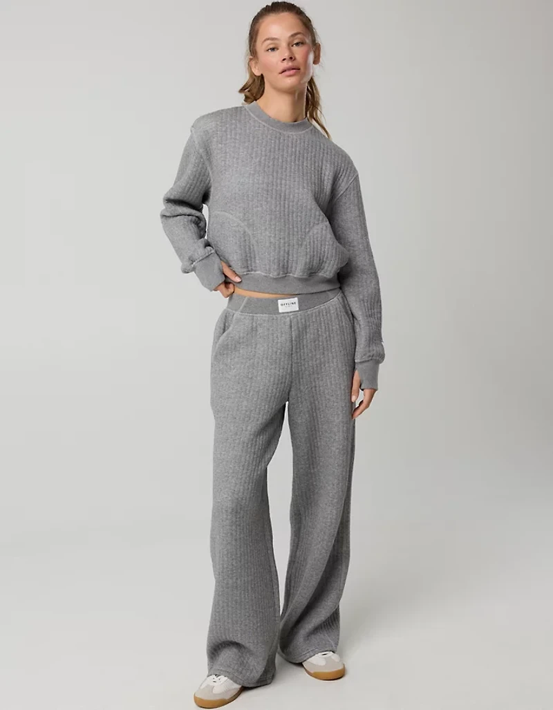 OFFLINE By Aerie Coffee Run Crewneck