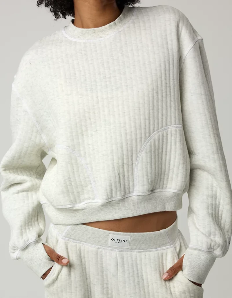 OFFLINE By Aerie Coffee Run Crewneck