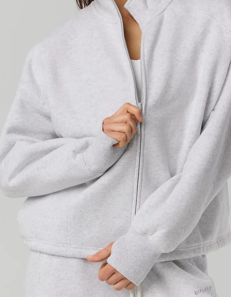 OFFLINE By Aerie Fleece Seamed Full Zip